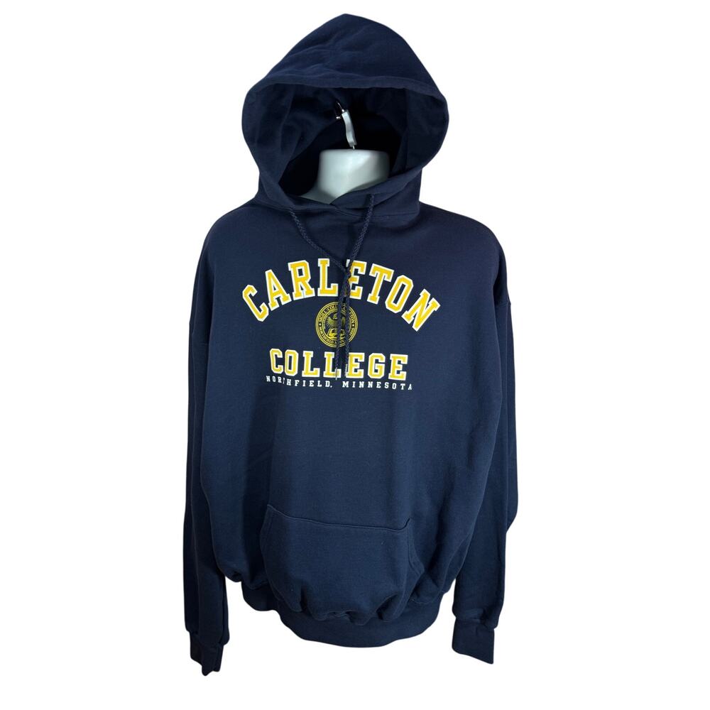 Carleton College Northfield MN Blue Hoodie The Cotton Exchange Size 2XL